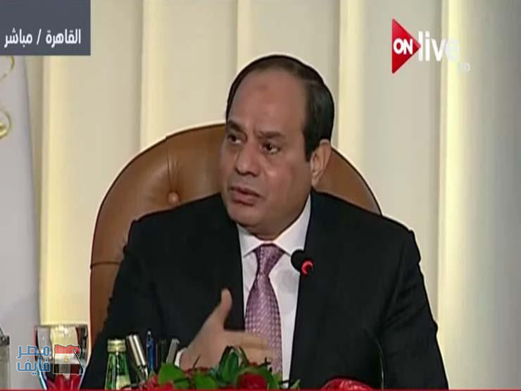 السيسي: كان لابد من زيادة معدل توصيل الغاز  للمنازل لتخفيف الضغط على استخدام البوتاجاز