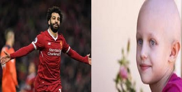 محمد صلاح يساعد في رفع الروح المعنوية لأطفال السرطان