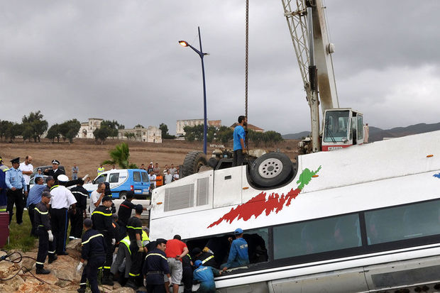 تعرف على تفاصيل إصابة 10 أجانب في انقلاب أتوبيس بطريق مطار القاهرة