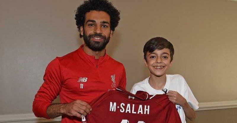 محمد صلاح يحقق أمنية طفل سوري