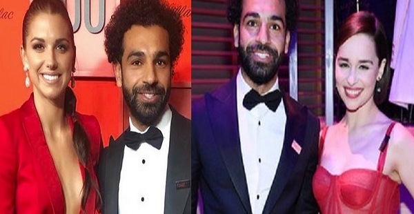 بالصور “متزعليش يا أم مكة”.. لقطات محمد صلاح مع أليكس مورجان ونجمة صراع العروش أم التنانين تشعل مواقع التواصل