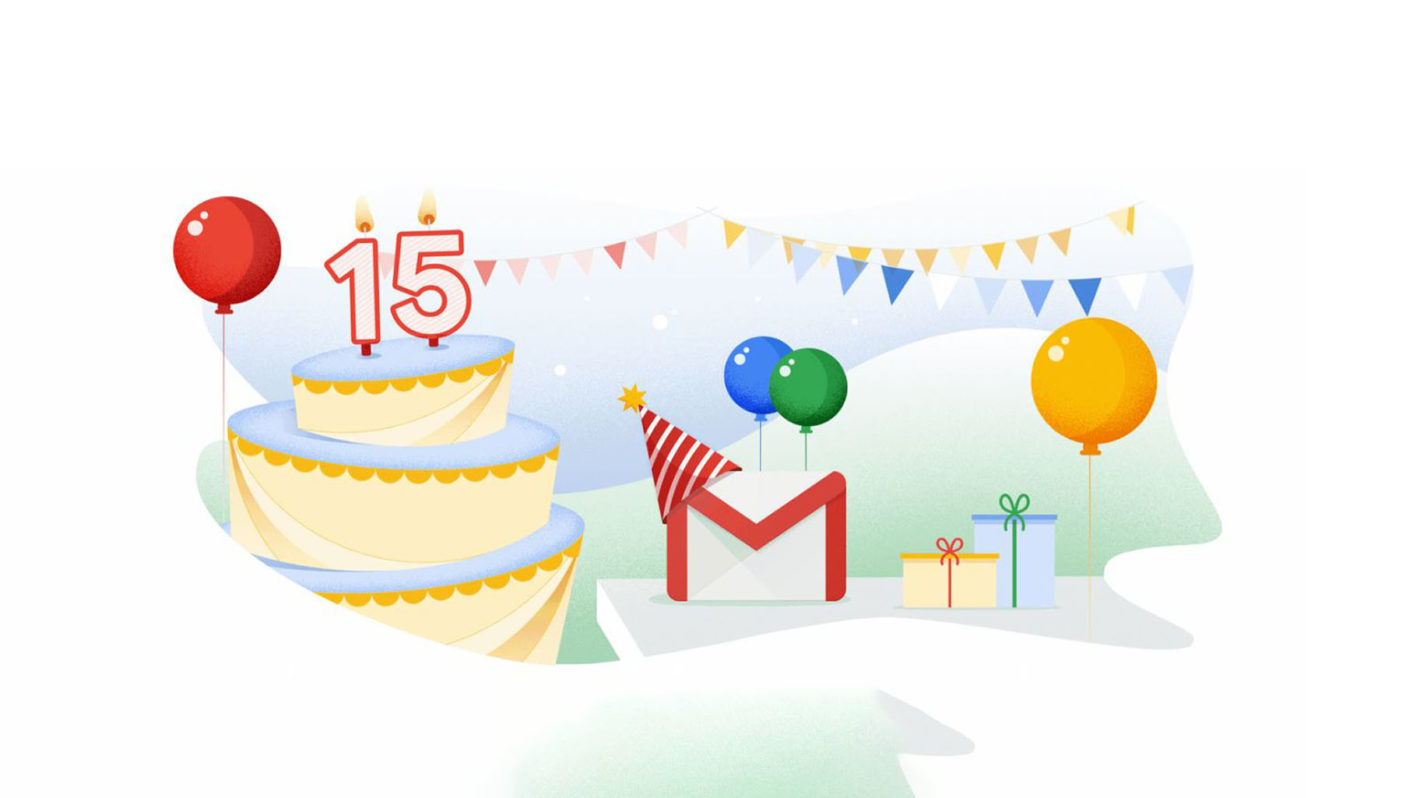 Gmail في عيده الخامس عشر..تعرف على مفاجئات gmail في”Gmail 15th anniversay”