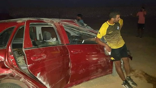 نجم بيراميدز يتعرض لحادث سير مروع.. والعناية الألهية نتقذه من الموت المحقق