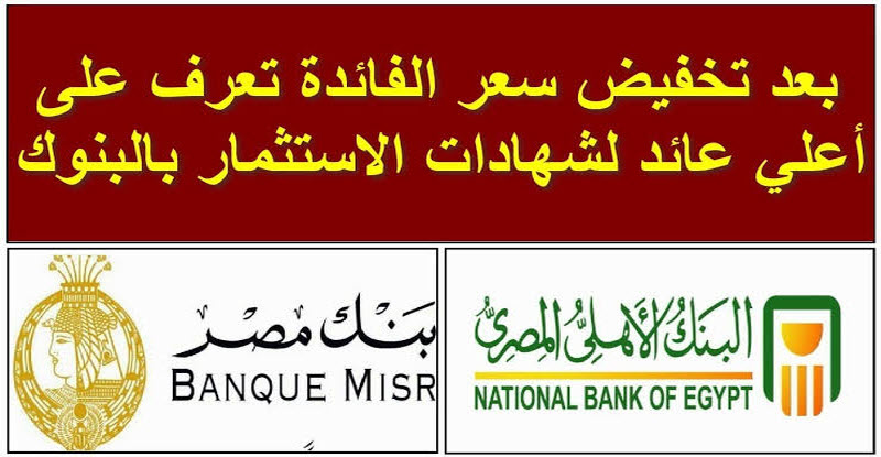 قبل قرار البنك المركزي بخفض الفائدة .. تعرف على شهادات الادخار ذات العائد الأعلى في مصر