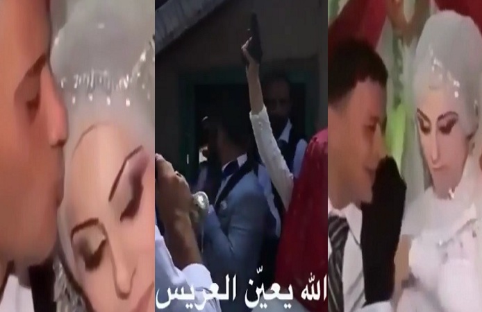 بالفيديو والصور “العروسة معاها سلاح وبتضرب نار ليلة دخلتها” ورعب العريس من عروستة بعد إطلاقها  15 طلقة نارية بالهواء