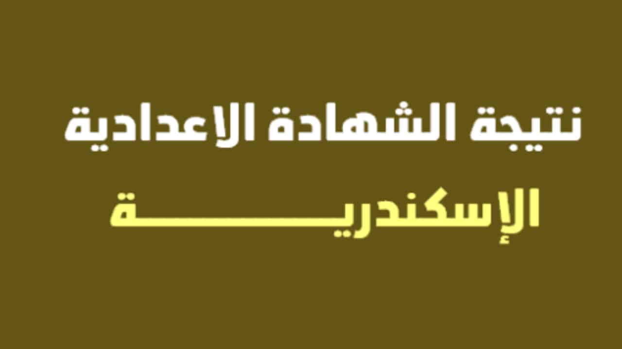 نتيجة الشهادة الأعدادية محافظة الأسكندرية برقم الجلوس