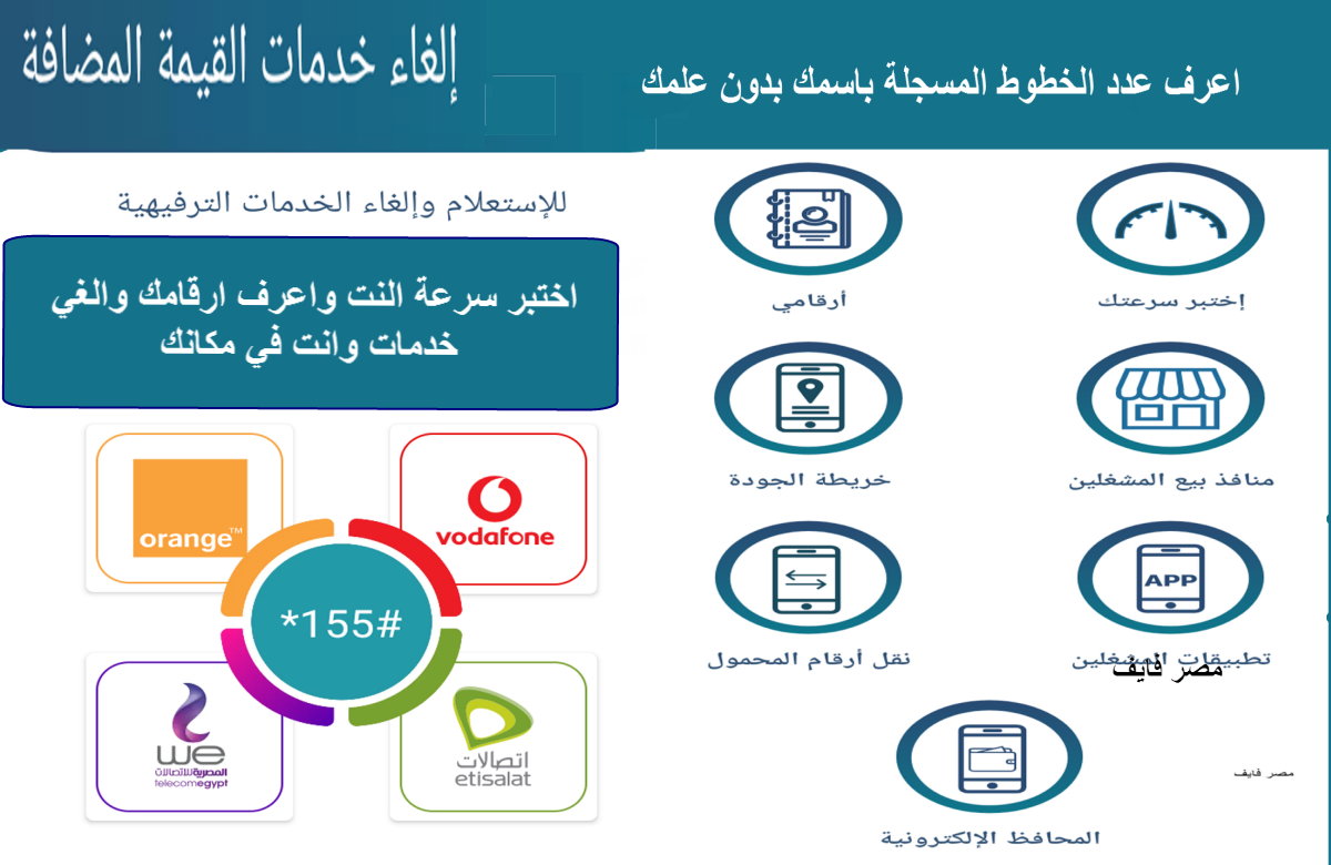 ازاي تعرف عدد خطوط المحمول المسجلة باسمك في تطبيق MY NTRA وتلغي خدمات القيمة المضافة وتقدم شكوى في 4 شركات محمول