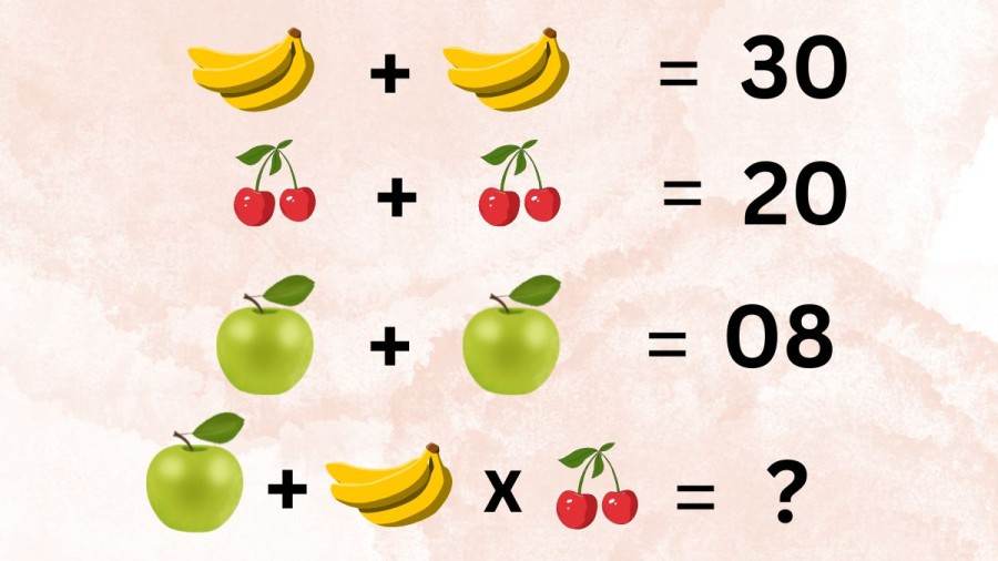 لغز للمتفوقين في الرياضيات.. أوجد الناتج الصحيح لهذه المسألة خلال 30 ثانية فقط