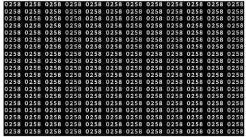 لغز صعب ومحير للأذكياء… ابحث عن رقم 0558 من بين 0258 خلال 12 ثانية