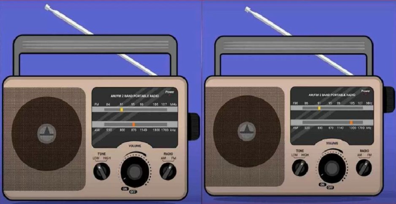 لغز ابحث عن الاختلاف: فقط الأعين الأكثر انتباهًا يمكنها رؤية 3 اختلافات بين صور الراديو في 10 ثوانٍ