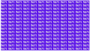 لو لديك دقة نظر قوية.. هل يمكنك العثور على الرقم 5971 في 10 ثوانٍ؟
