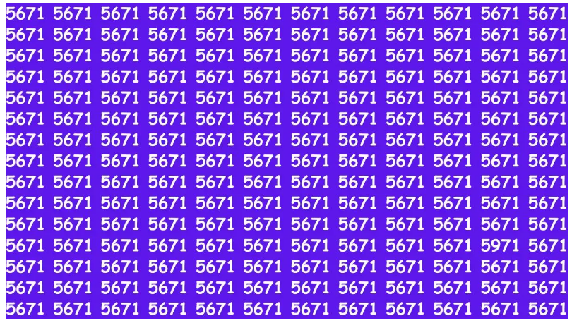 لو لديك دقة نظر قوية.. هل يمكنك العثور على الرقم 5971 في 10 ثوانٍ؟