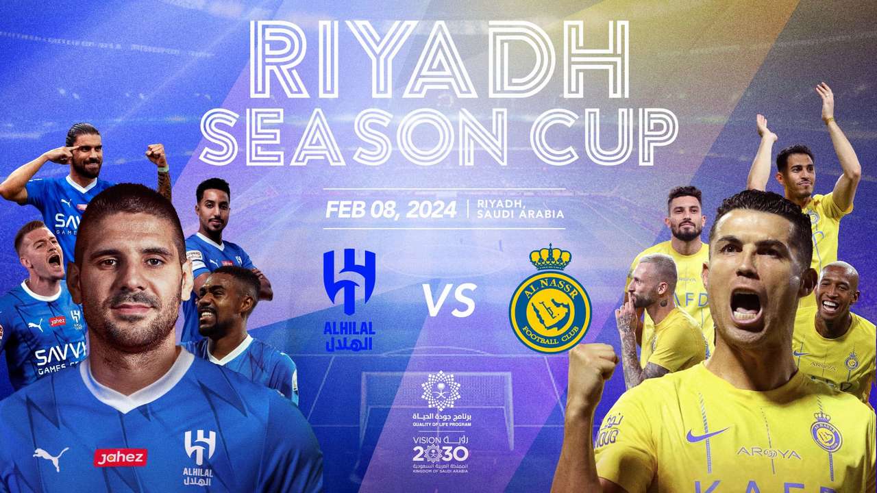 موعد مباراة الهلال والنصر في كأس موسم الرياض والقنوات الناقلة