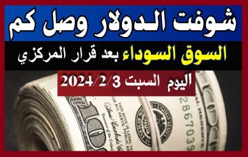 ال 100 دولار بكام النهاردة في السوق السوداء والبنك بعد انخفاض اسعاره