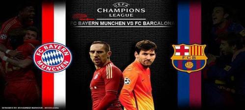 موعد مباراه برشلونه وبايرن ميونيخ مباراه الاياب اليوم 1-5-2013 فى دورى ابطال اوروبا FC Barcelona vs Bayern Munich